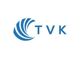 tvk Brief Logo Design auf Weiß Hintergrund. tvk kreativ Kreis Brief Logo Konzept. tvk Brief Design. vektor