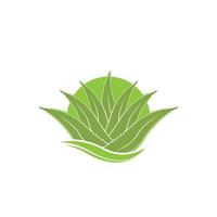 Aloe vera Logo Symbol Design Symbol Schönheit vektor