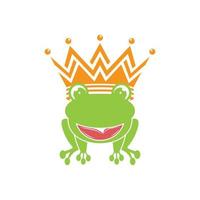 König Frosch Logo Symbol Vorlage Design vektor