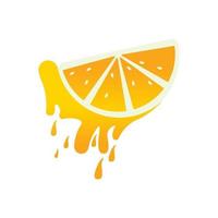 orangefarbenes Logo-Design-Vektorsymbol vektor
