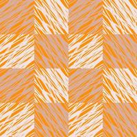 geometrisk vektor grunge orange textur. abstrakt fyrkant sömlös mönster.