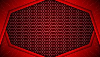 abstrakt dunkel rot futuristisch Spielen Hintergrund mit ein Hexagon Muster , dunkel rot geometrisch Hintergrund zum Banner oder offline Strom, Spielen Hintergrund Vorlage vektor