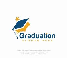 Abschluss oder Bildung Logo vektor