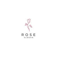 Rose Logo Design Symbol Vektor