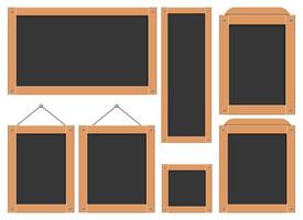 Menü Blackboard Vektor Design Illustration Set isoliert auf weißem Hintergrund
