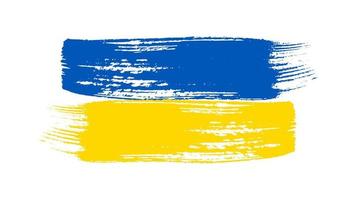 ukrainische Nationalflagge im Grunge-Stil vektor