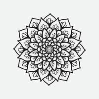 mandala design hand dragen vektor