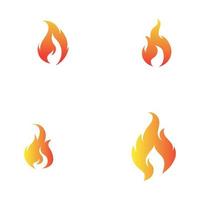 modern Feuer Logo oder Symbol Design, Vektor Illustration