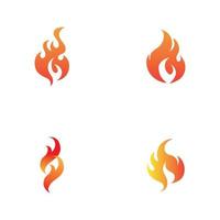 modern Feuer Logo oder Symbol Design, Vektor Illustration