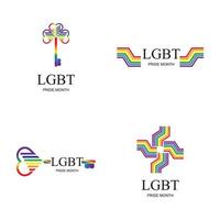 HBTQ logotyp och symbol vektor