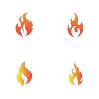 modern Feuer Logo oder Symbol Design, Vektor Illustration