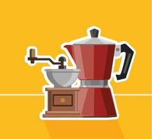Kaffeemaschinen Design vektor