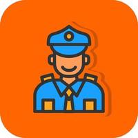 Polizist-Vektor-Icon-Design vektor