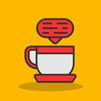 Kaffee-Vektor-Icon-Design vektor