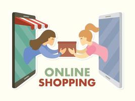 Online-Shopping-Konzept vektor