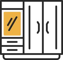 Kleiderschrank-Vektor-Icon-Design vektor