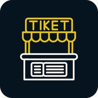 Ticket Office-Vektor-Icon-Design vektor