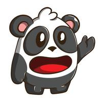 Karikatur Panda süß Illustration vektor