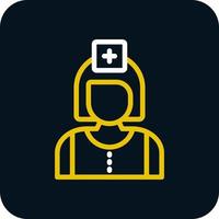 Krankenschwester-Vektor-Icon-Design vektor