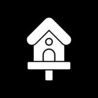 Vogelhaus-Vektor-Icon-Design vektor