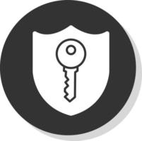 Private Key-Vektor-Icon-Design vektor