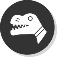 Dinosaurier-Vektor-Icon-Design vektor