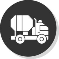 Zement-LKW-Vektor-Icon-Design vektor