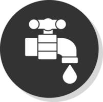 Wasserhahn-Vektor-Icon-Design vektor