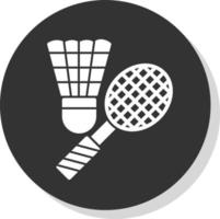 Badminton-Vektor-Icon-Design vektor