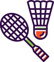 Badminton-Vektor-Icon-Design vektor