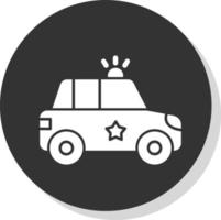 Polizeiauto-Vektor-Icon-Design vektor