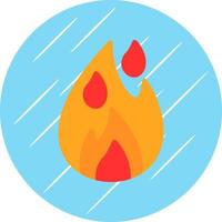 Feuer-Vektor-Icon-Design vektor