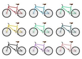 cykel clipart vektor design illustration set