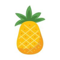 Ananas Obst eben Vektor Illustration.