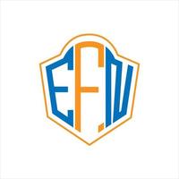 efn abstrakt Monogramm Schild Logo Design auf Weiß Hintergrund. efn kreativ Initialen Brief Logo. vektor