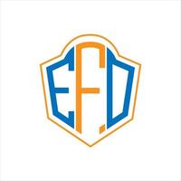 ef abstrakt Monogramm Schild Logo Design auf Weiß Hintergrund. ef kreativ Initialen Brief Logo. vektor