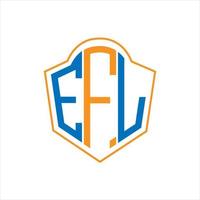 efl abstrakt Monogramm Schild Logo Design auf Weiß Hintergrund. efl kreativ Initialen Brief Logo. vektor