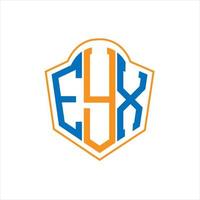 eyx abstrakt Monogramm Schild Logo Design auf Weiß Hintergrund. eyx kreativ Initialen Brief Logo. vektor