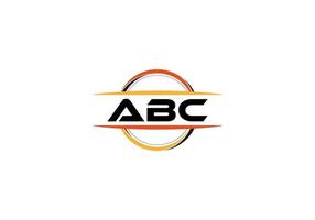 ABC Brief Lizenzgebühren Mandala gestalten Logo. ABC Bürste Kunst Logo. ABC Logo zum ein Unternehmen, Geschäft, und kommerziell verwenden. vektor