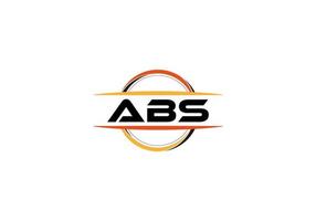 Abs Brief Lizenzgebühren Mandala gestalten Logo. Abs Bürste Kunst Logo. Abs Logo zum ein Unternehmen, Geschäft, und kommerziell verwenden. vektor