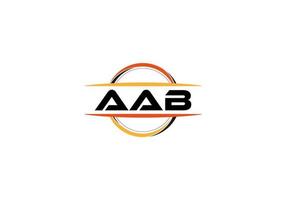 aab brev royalty mandala form logotyp. aab borsta konst logotyp. aab logotyp för en företag, företag, och kommersiell använda sig av. vektor
