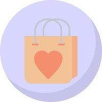 Einkaufstasche-Vektor-Icon-Design vektor