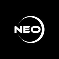 neo brev logotyp design i illustration. vektor logotyp, kalligrafi mönster för logotyp, affisch, inbjudan, etc.