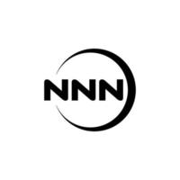 nnn-Buchstaben-Logo-Design in Abbildung. Vektorlogo, Kalligrafie-Designs für Logo, Poster, Einladung usw. vektor