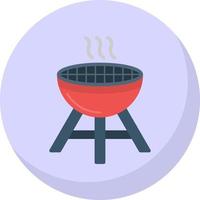 Grill-Vektor-Icon-Design vektor