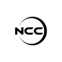 ncc Brief Logo Design im Illustration. Vektor Logo, Kalligraphie Designs zum Logo, Poster, Einladung, usw.