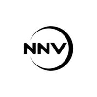 nnv-Brief-Logo-Design in Abbildung. Vektorlogo, Kalligrafie-Designs für Logo, Poster, Einladung usw. vektor