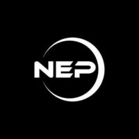 nep Brief Logo Design im Illustration. Vektor Logo, Kalligraphie Designs zum Logo, Poster, Einladung, usw.