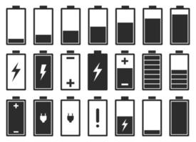 batteri platt ikon vektor design illustration isolerad på vit bakgrund