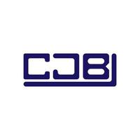 cjb brev logotyp kreativ design med vektor grafisk, cjb enkel och modern logotyp.